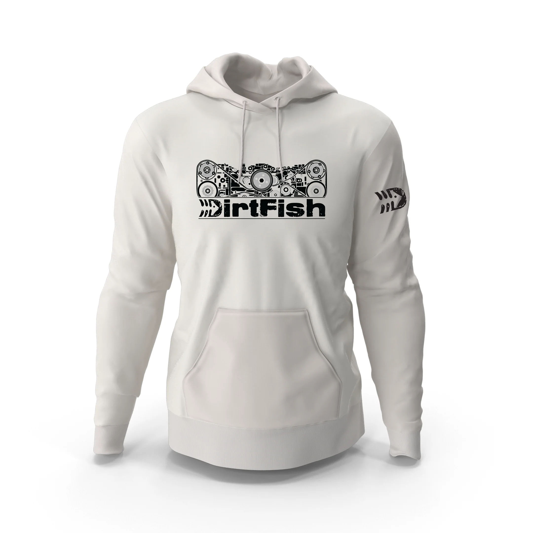 DirtFish rally car engine graphic design hoodie