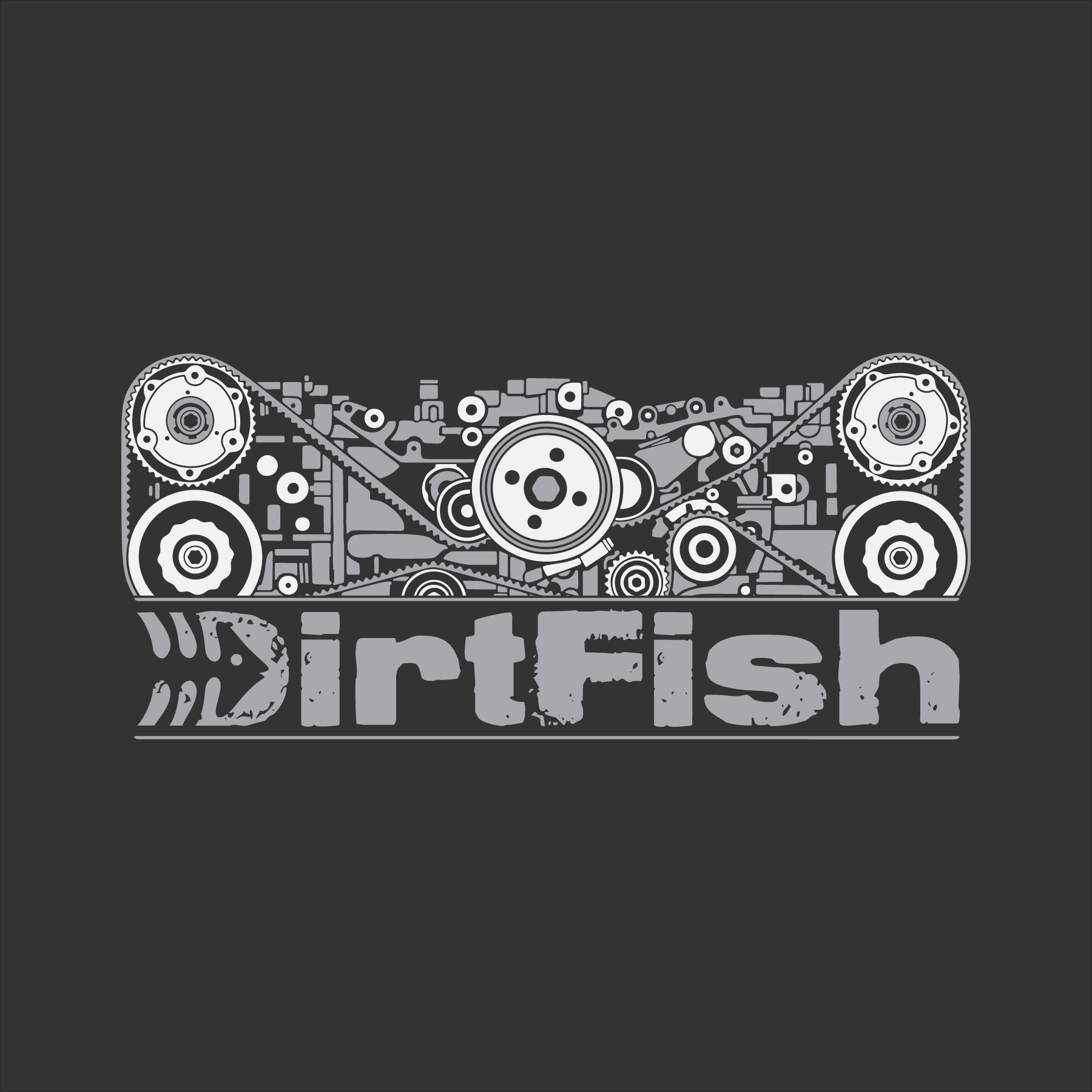 DirtFish rally branded graphic design