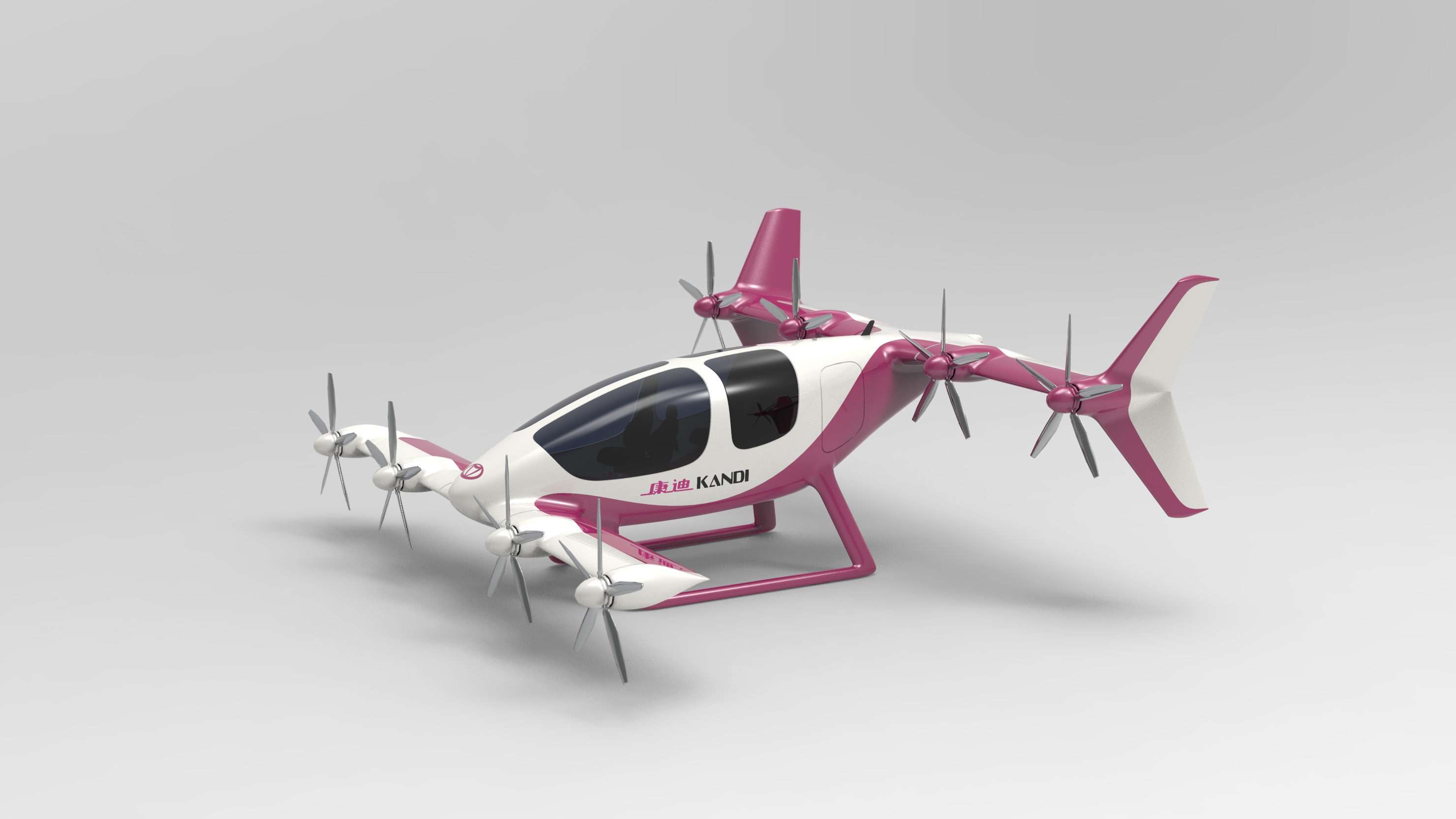 EV Aircraft Concept Design and 3d Rendering by Ryan Savage