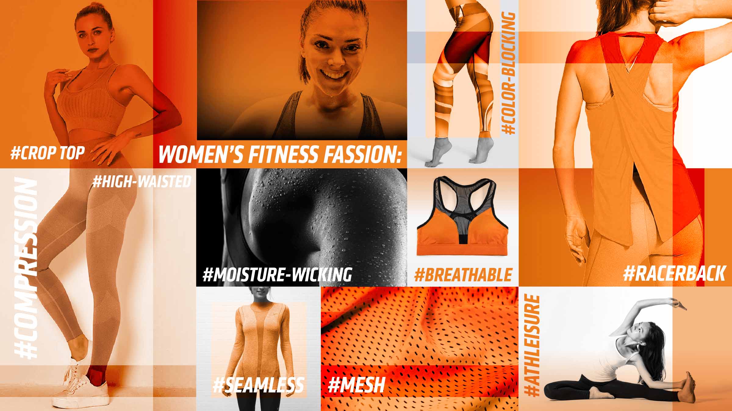 Orange Theory Fitness apparel design fashion trend market research mood board